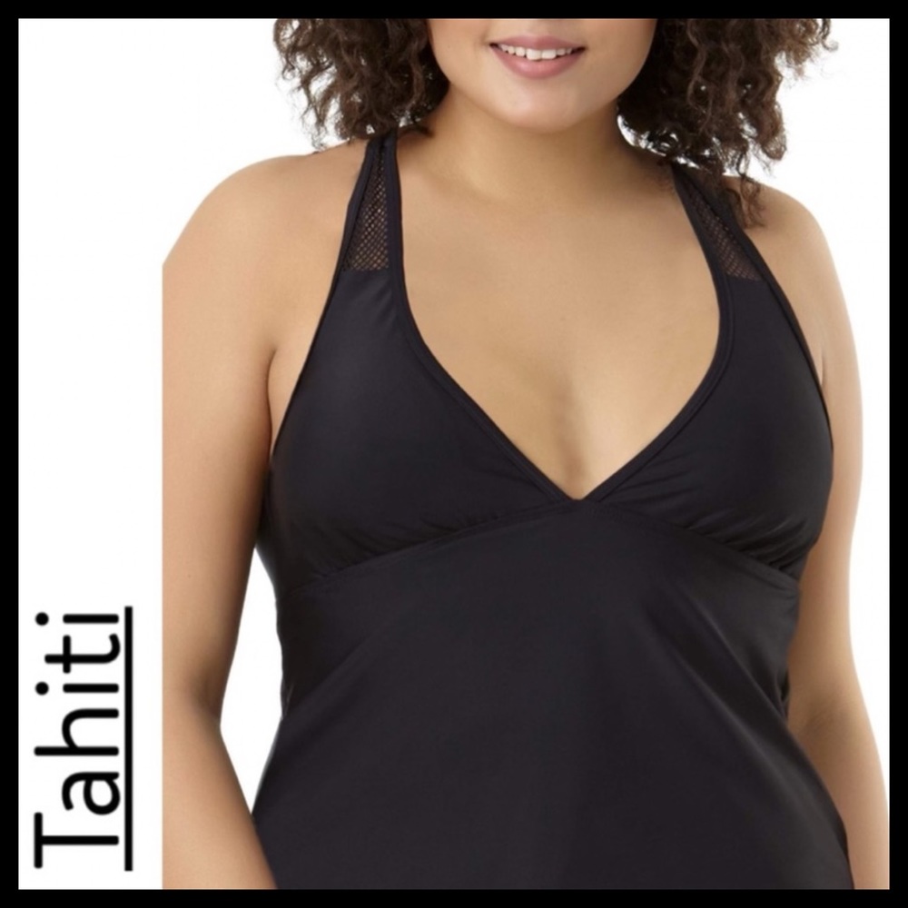 NWT TAHITI Plus Size Tankini Top
